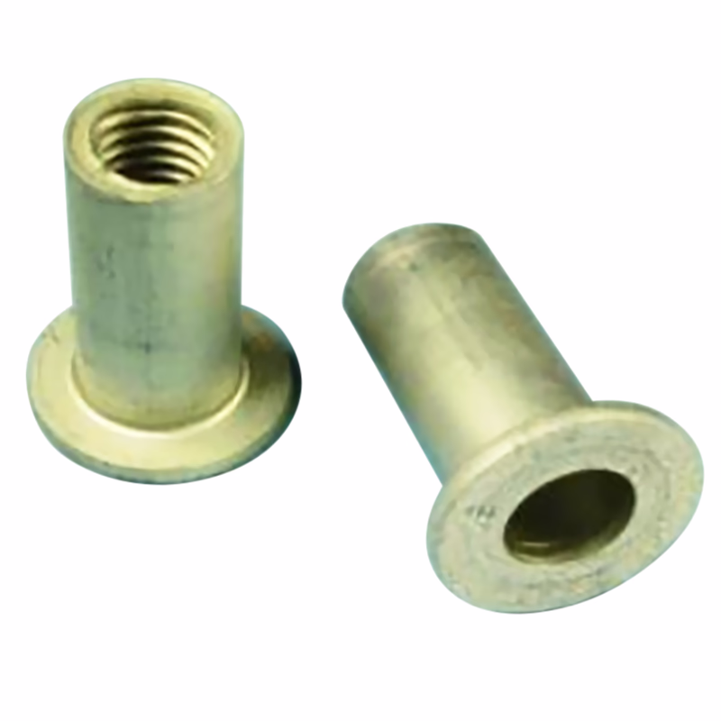 Flat Head Riv Nut | 8-32 Thread Size, Keyless, 0.500in Length