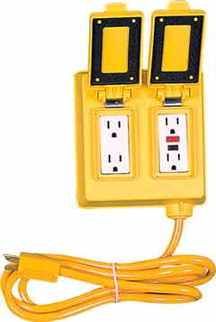 GFCI/4 UNIT/15 AMP/6FT CORD