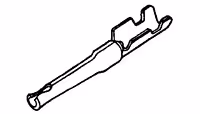 SOCKET CONTACT/Female, HD-200 series, for use with 28-22 gauge wire.