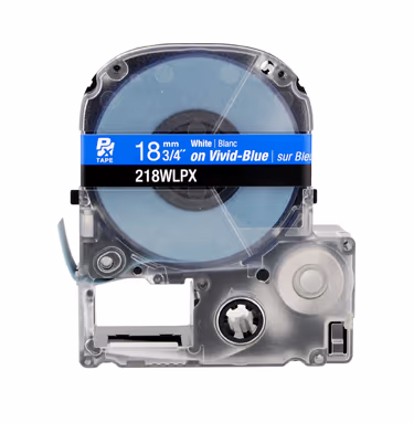 LABELWORKS PX Labeling Tape Cartridge | White on Blue, 3/4in x 30ft