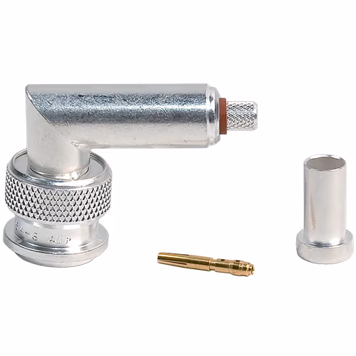 TNC Dual Crimp Right Angle Connector | RG 142, RG 142A, RG 142B