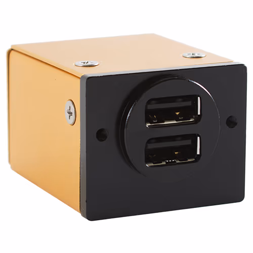 smartPower 250 USB Charging Port | Round Faceplate, Dual USB Ports