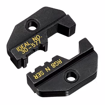 DIE SET/For RG8, N-Series BNC, CRIMPMASTER Crimp Tool Frame 30-506. Interchangeable dies.