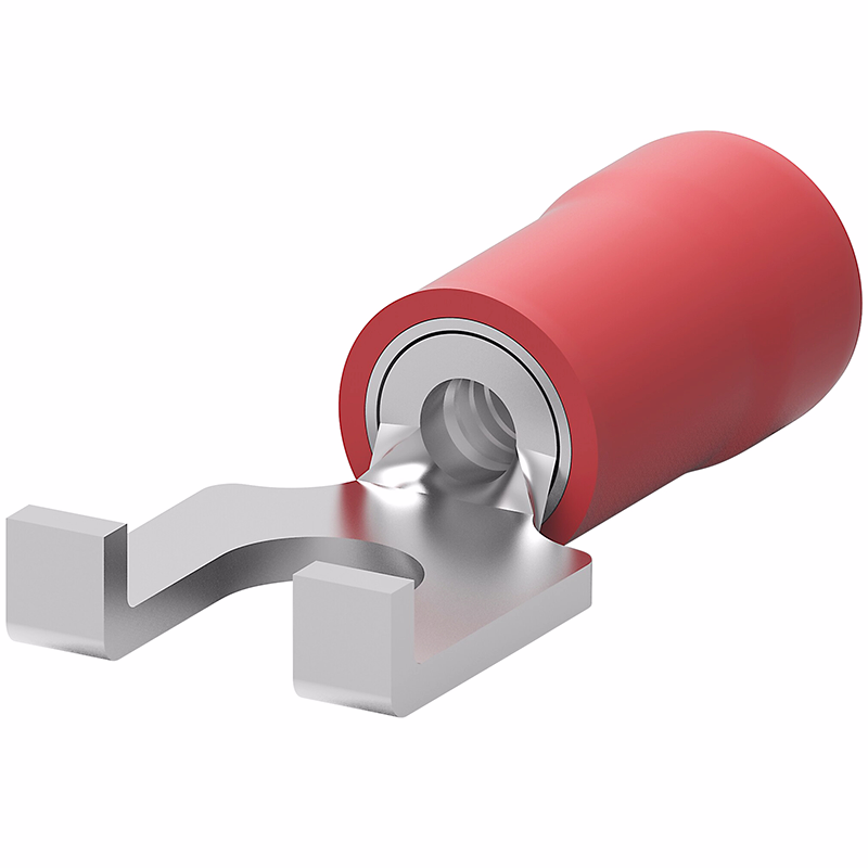 PIDG #6 Nylon Spade Terminal | 22–16 AWG, Red