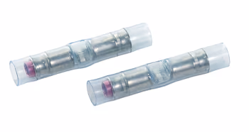 BUTT SPLICE/Female, insulated, blue, copper material, nylon insulation, 300 VAC. PIDG series. For use with 16-14 gauge wire.