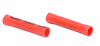 BUTT SPLICE/Female, insulated, red, tin plating, copper mate - 34070