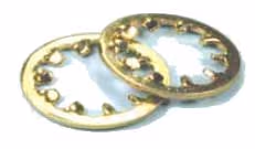 LOCKWASHER/Internal star, Steel, Cadmium plated, #4