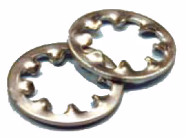 LOCKWASHER/Internal star, Steel, Cadmium plated, #6