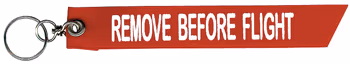 Key Chain | "REMOVE BEFORE FLIGHT" Embroidered Flag