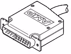 CABLE CLAMP/D connector, 50 position, size 5, 2 entry, polypropylene. ROHS compliant.