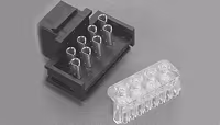 KEYSTONE JACK KIT/6 position, unshielded, black, gold plating, female.