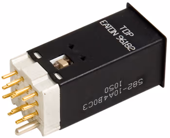 SWITCH BODY/Eaton 582, Alternate action, double pull double throw, split lamp ground. For use with 582 cap assembly.