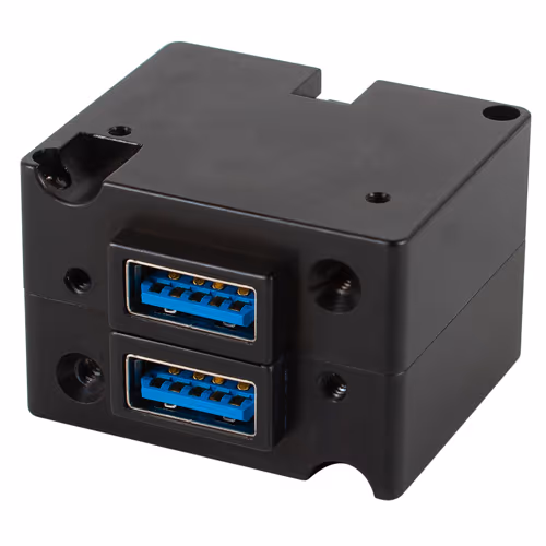 TA202 High Power USB Charging Port | Dual Lighted USB-A Connectors, Rear Power Connector