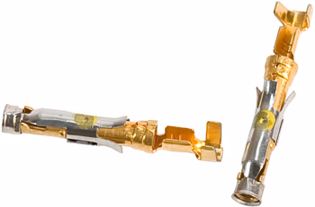 CONTACT SOCKET/Female, brass material, MATE-N-LOK series. For use with 24-20 gauge wire.