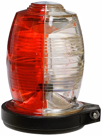 HALOGEN STROBE/Red and white, 14V