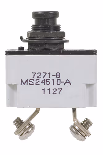 7271-8 Series Circuit Breaker | 15 Amp Rating, Push Button