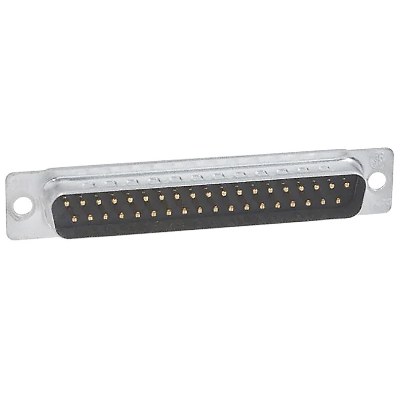 D-SUB CONNECTOR/37 pin, male, solder, 2 row, gold contact plating