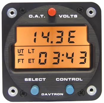 M803 Digital Clock Chronometer, O.A.T., Voltage Gauge | 14V Orange Lighting