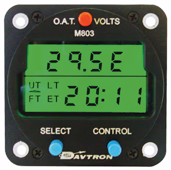 M803 Digital Clock Chronometer, O.A.T., Voltage Gauge | 5V NVIS Green A Lighting