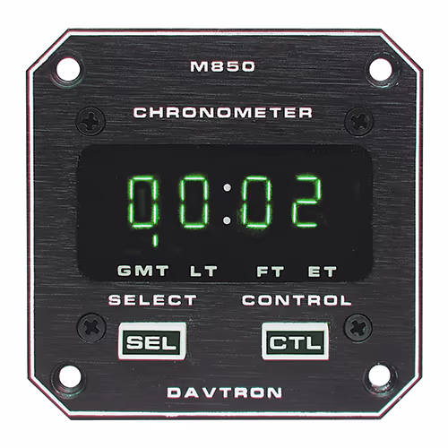 M850 Digital Clock Chronometer | 2-1/4in, 28V NVG Incandescent, 24 Hr Battery