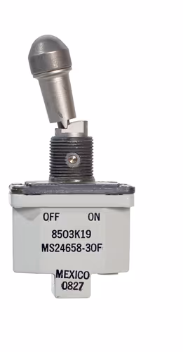 8503 Series Lever Lock Toggle Switch | SPST, OFF-ON(MOM), F, Environmentally Sealed