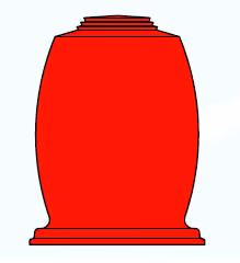 LENS ASSEMBLY/Red, RFI shielded.