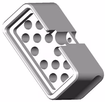 FBPT-A801-4001R FiberChek Inspection Tip | ARINC Type 4 Guide for 12 Contact Receptacle-Sockets