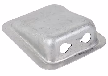 MIC and PHONE JACK HOUSING/Aluminum, no paint. Height: 1 Outside length: 3 1/2 Inside length: 3 Outside width: 3 Inside width: 2 1/8