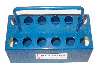 AIRCRAFT SPARK PLUG TRAY/Holds 12 spark plugs. Blue powder coat finish.