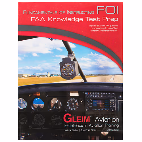 Fundamentals of Instructing FAA Knowledge Test / 2018 Edition