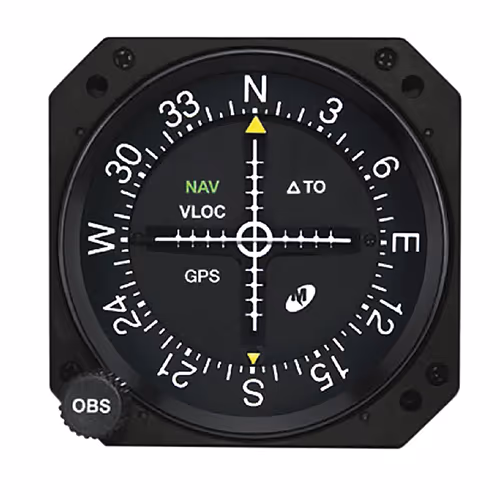 COURSE DEVIATION INDICATOR/14-28V, 3, lighted, glidescope.