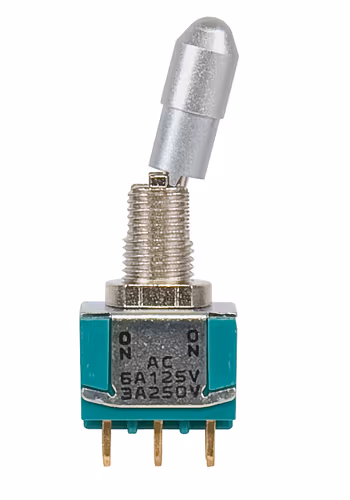Green Series Toggle Switch | Locking, DPDT, ON-ON