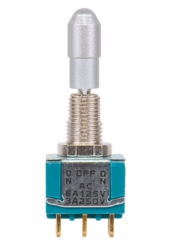 Green Series Toggle Switch | Locking, DPDT, ON-OFF-ON