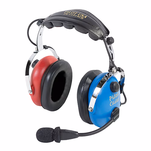 PA-1151ACB Child Passive Headset | Cadet Blue & Red