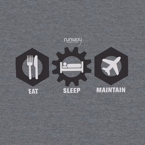Eat - Sleep - Maintain T-Shirt / Grey / Men's Large