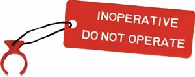 Circuit Breaker Safety Lock / "Inoperative" Tag