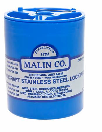 Safety/Lock Wire | Stainless Steel 302/304, Blue Canister, 0.032 Diameter
