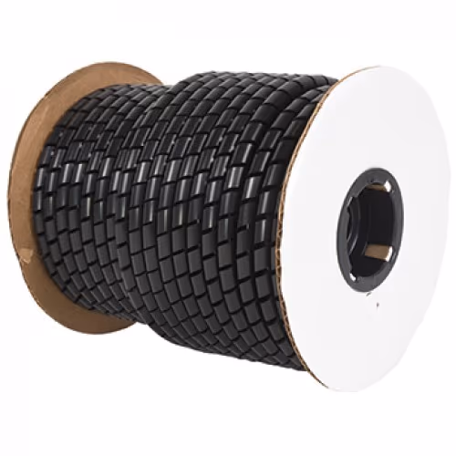 Polyethylene Spiral Wrap | Black, 0.25 Inch Diameter