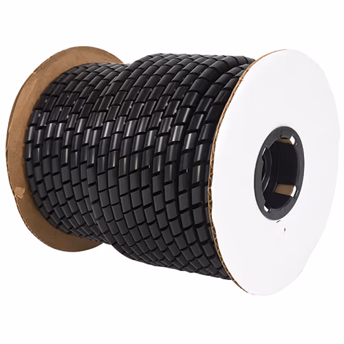 Teflon Spiral Wrap | Black, 0.1875 Inch Diameter